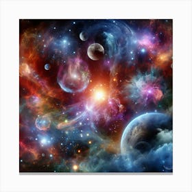 Nebula In Space Canvas Print