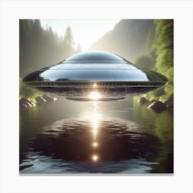 Alien Spaceship Canvas Print