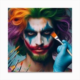 Joker Portrait Canvas Print