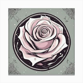 Rose In A Frame Canvas Print