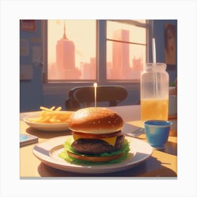 Burger 23 Canvas Print