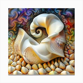 Psychedelic Shell Canvas Print
