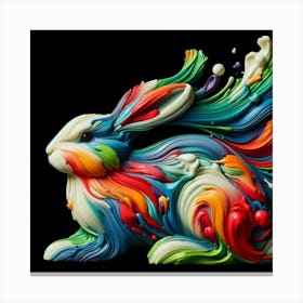 Rainbow Bunny Canvas Print