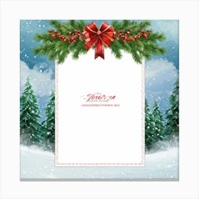 Christmas Card 8 Canvas Print