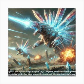 Crystal Wyrms Long Range Bombardment Canvas Print