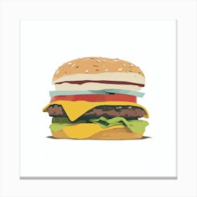 American Burger (18) Canvas Print