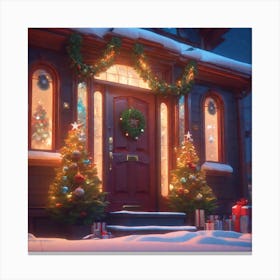 Christmas House 184 Canvas Print