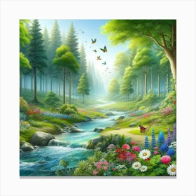 Beautiful Forest 4 Canvas Print