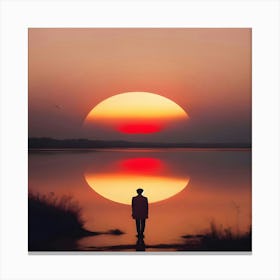 Sunset Reflection Canvas Print