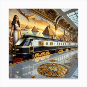 Egyptian Train Canvas Print