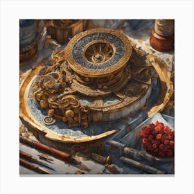 Clock Canvas Print