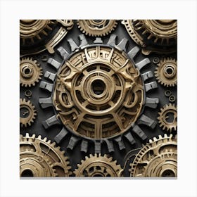 Gears And Gears 18 Canvas Print