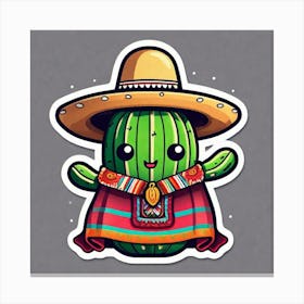 Cactus Mexican Canvas Print