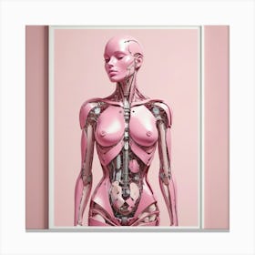 Default Deconstructed Body Detail Pink Art Print 3 Canvas Print