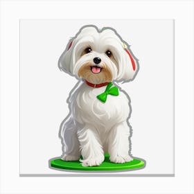 Maltese Dog Canvas Print