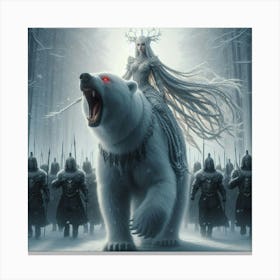 King Of Bears 1 Canvas Print