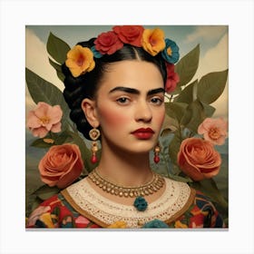 Default Default Vintage Frida Kahlo For Defferent Seasons Aest 3 (2) Canvas Print