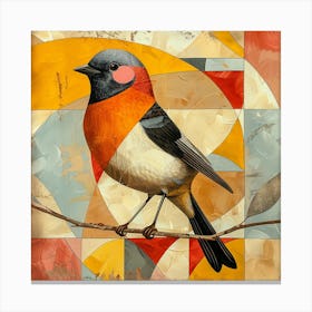 Bird On A Branch Canvas Print