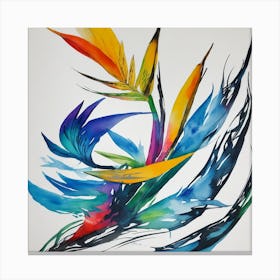 Bird Of Paradise Canvas Print