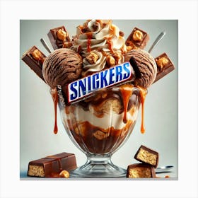 Snickers Sundae Canvas Print