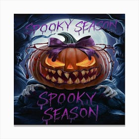 halloween pumpkin 1 Canvas Print