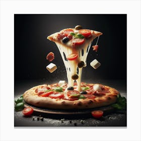 Pizza71 Canvas Print