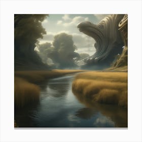 Landscape In The Sky 1 Canvas Print