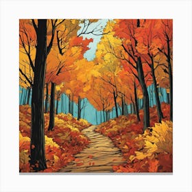 Autumn Path 2 Canvas Print