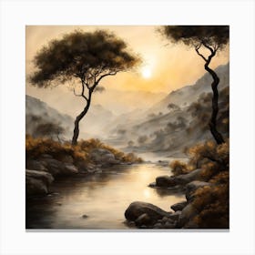 Japanese Landscape Painting (89) Canvas Print