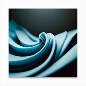 Abstract Blue Fabric 2 Canvas Print