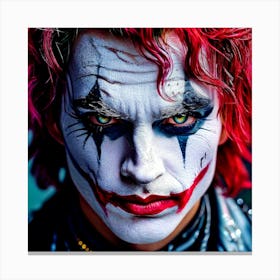 Joker In Your Nightmare Macro Photography Canvas Print