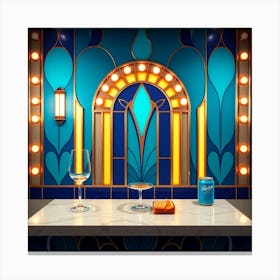 Deco Bar Canvas Print