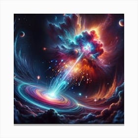 Space Explosion Canvas Print