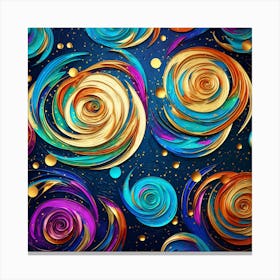 Abstract Swirls Background Canvas Print