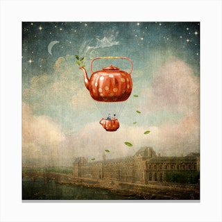 Love and Tea Canvas Print
