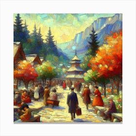 Russian Village Canvas Print