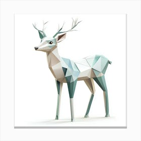 Geometric Deer Canvas Print