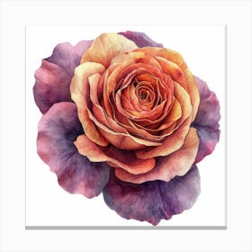 Watercolor Rose Toile