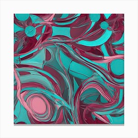 Abstract Art, Leonardo Da Vi. Style Canvas Print