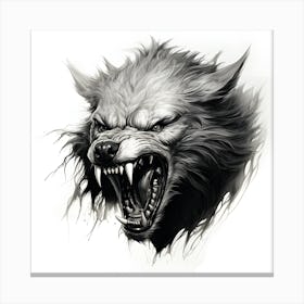 Wolf Head Canvas Print