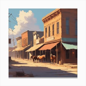 Old West Town 26 Canvas Print