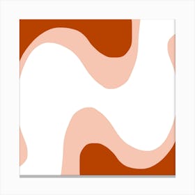 Abstract Wavy Pattern Canvas Print