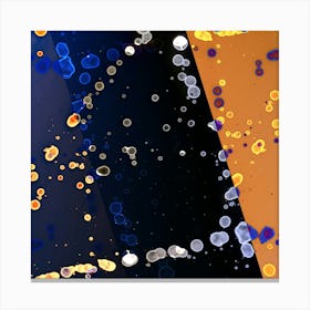 Abstraction Blue And Orange Canvas Print