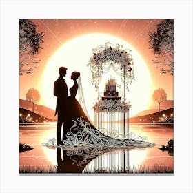 Creative Love And Relationship Illustration 40 Canvas Print