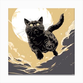 Cat In The Sky Canvas Print