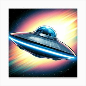 Metallic UFO Canvas Print