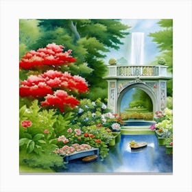 Garden In Bloom 1 Canvas Print