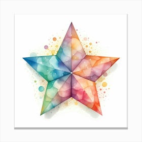 Watercolor Star 1 Canvas Print