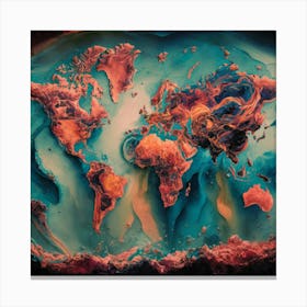 World Map 28 Canvas Print