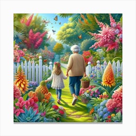 Grandma'S Garden 1 Canvas Print